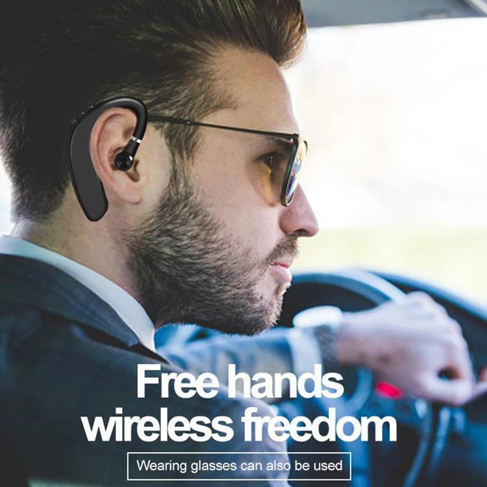 New Single Ear Business Headset Bluetooth Ear Hook Earphone HIFI Stereo Comfortable Wear For Music Work Drive Delivery Headphone