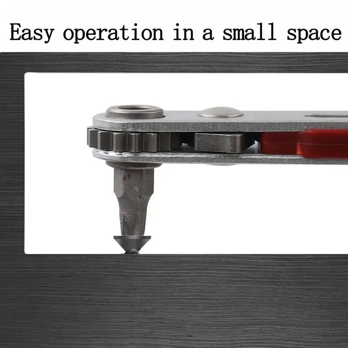 New Multifunctional Bidirectional Forward and Reverse Ratchet Screwdriver Elbow Flat Head Wrench Cross Screwdriver Slotted Tool