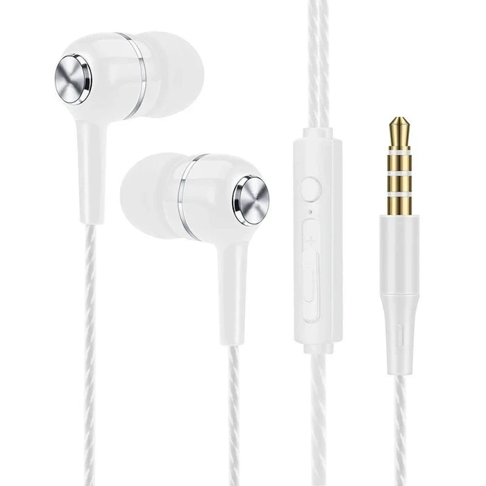 3.5mm Wired Earphone In-Ear Headset HIFI Heavy Bass Earbuds Monitor Sports Headset Stereo Music Gaming Headphone with Microphone