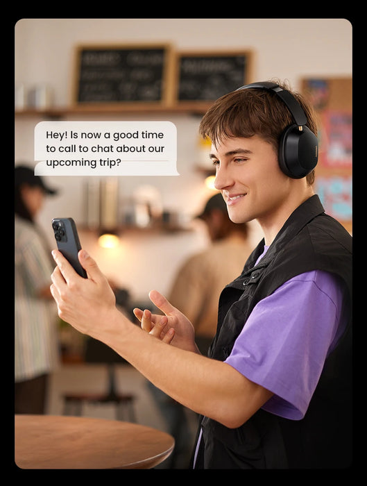 Choice Wireless Bluetooth Headphones 43dB Hybrid Active Noise Cancellation Hi-Res LDAC 75H Spatial Audio Headset Earphones