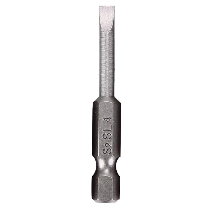 1X 50mm Magnetic Screwdrivers Bits Flat Head Slotted Tip Electric Power Repair Hand Tool SL 2 2.5 3 4 5 6 Alloy Steel 2mm-6mm