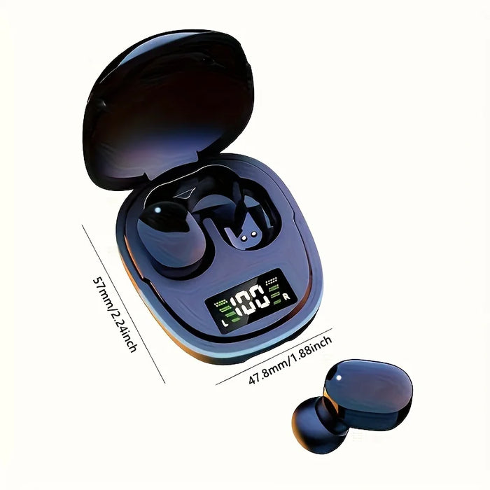 Bluetooth Earphones LED Dispay Bluetooth Headphone HiFi Stereo Music Wireless Earbuds Waterproof Gaming Noise Cancelling Headset
