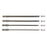 4pcs 150mm Slotted Screwdriver Bit Sets Magnetic Flat Head Screwdriver Bits 1/4 Inch Hex Shank Screw Driver Hand Tools 3-6mm