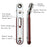 Biaxial front/reverse multifunctional screwdriver - combines an elbow flat-head wrench, cross and slotted heads.