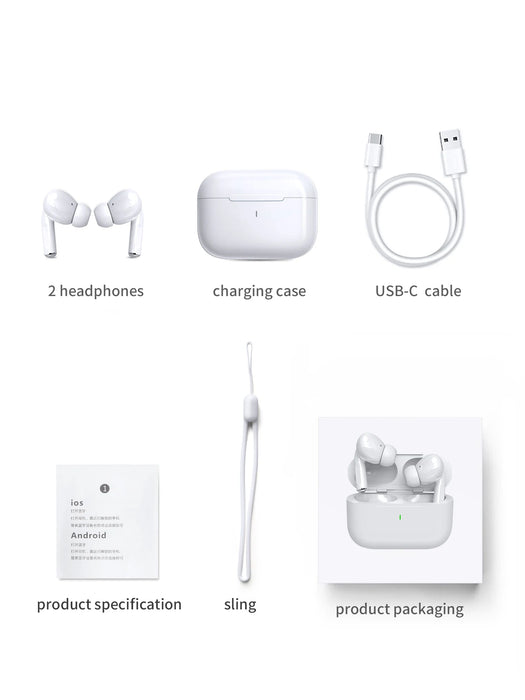 Wireless Headphones - for sports. Stereo sound, high-fidelity stereo music and microphone. Low-latency headphones.
