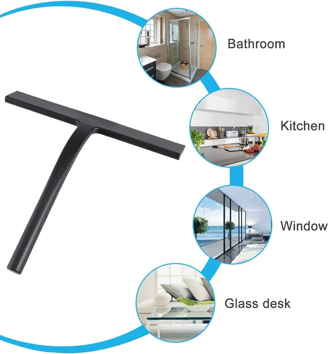 Silicone Squeegee Streak Free Cleaning Shower Squeegee For Glass Bathroom Shower Doors Mirrors Tiles Car Windows