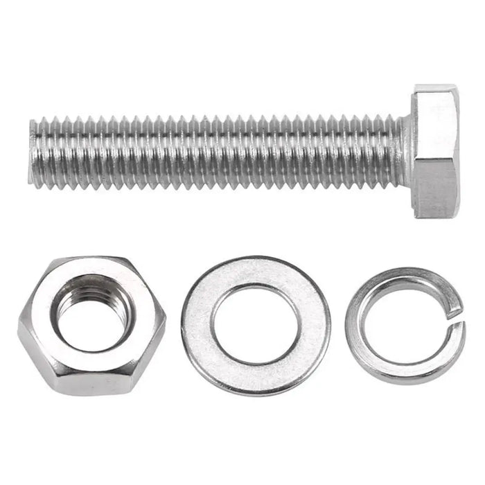 Flat Washer Hex Bolt Spring Nut Round Head 304 Stainless Steel Screw Square Neck Flange Nut Hexagon Head Screw