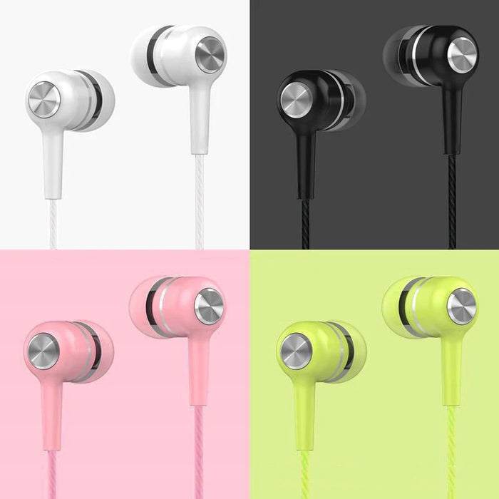 3.5mm Wired Earphone In-Ear Headset HIFI Heavy Bass Earbuds Monitor Sport Headset Stereo Music Gaming Headphone with Mic 3.5jack