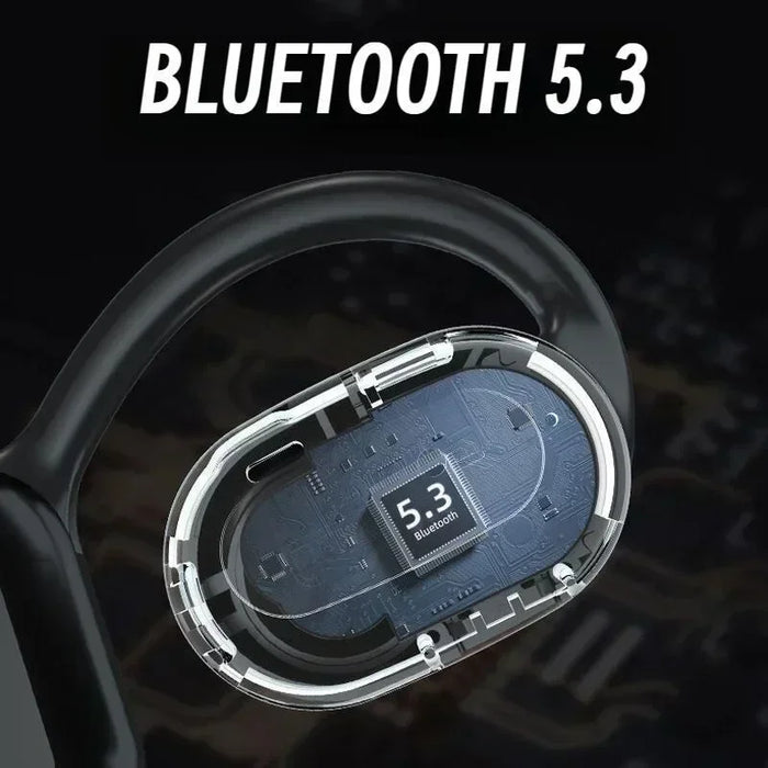 Single Wireless Earphones Air Conduction OWS Headphone HiFi Ear-Hook Music Sports Noise Cancel Headset for All Smartphones