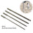 4pcs 150mm Slotted Screwdriver Bit Sets Magnetic Flat Head Screwdriver Bits 1/4 Inch Hex Shank Screw Driver Hand Tools 3-6mm