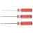 1.5-6mm Hexagon Screwdriver Set Flat Head Hex Magnetic Repair Home Repairing Tool Steel Screw Driver Locked Screws Silver Red