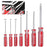 1.5-6mm Hexagon Screwdriver Set Flat Head Hex Magnetic Repair Home Repairing Tool Steel Screw Driver Locked Screws Silver Red