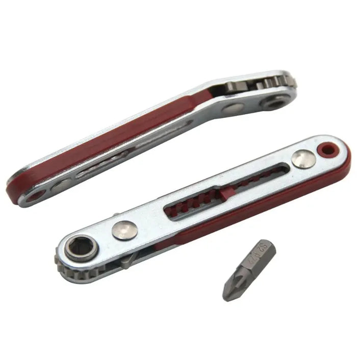 New Multifunctional Bidirectional Forward and Reverse Ratchet Screwdriver Elbow Flat Head Wrench Cross Screwdriver Slotted Tool