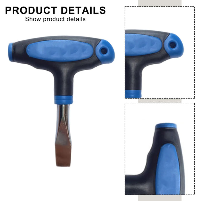 T-Handle Flathead Screwdriver Slotted Screwdriver Flat Head Screw Driver For Quick Release Plate Camera Hand Tools