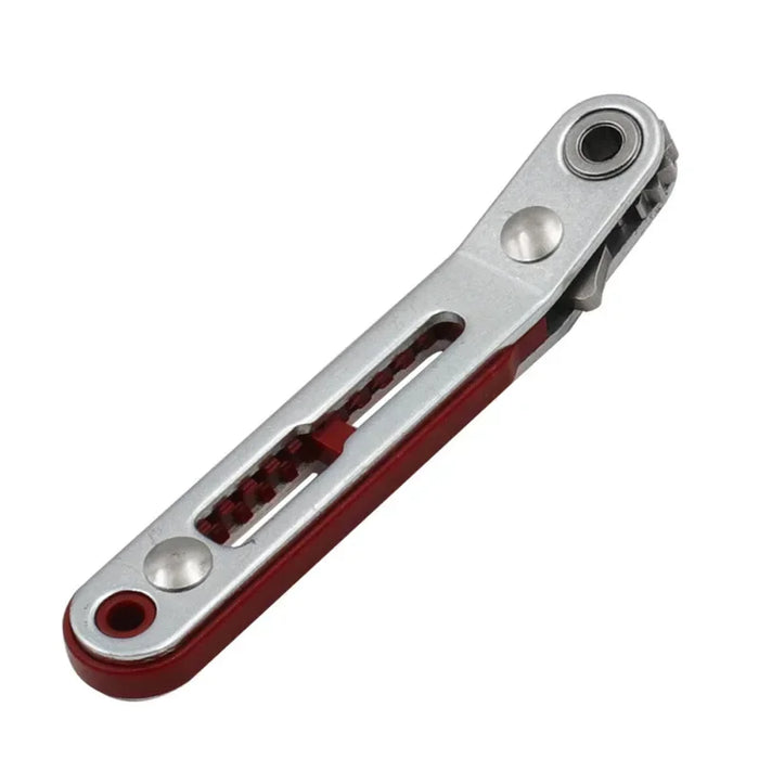 Mini Multi-function Two-way Ratchet Flat Head Elbow Flat Screwdriver Ratchet Wrench Cross-shaped Hexagonal Screwdriver Head Tool