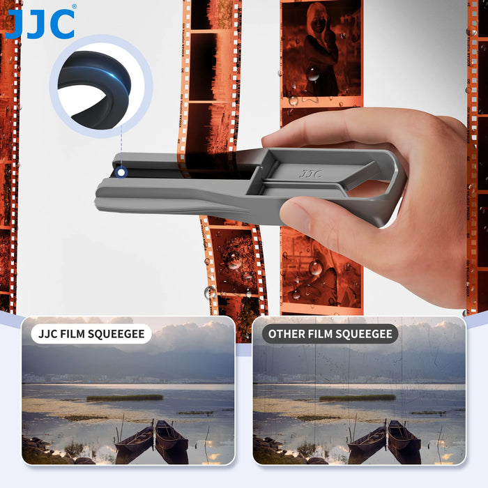 JJC Film Squeegee for 35mm 120mm Film 135mm  Film Wiper with Silicone Blades Remove Water Film Tools No Marks Scratches Leave