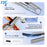 JJC Film Squeegee for 35mm and 120 Film, Film Wiper with Silicone Blades to Dry Water No Marks and Scratches Leave