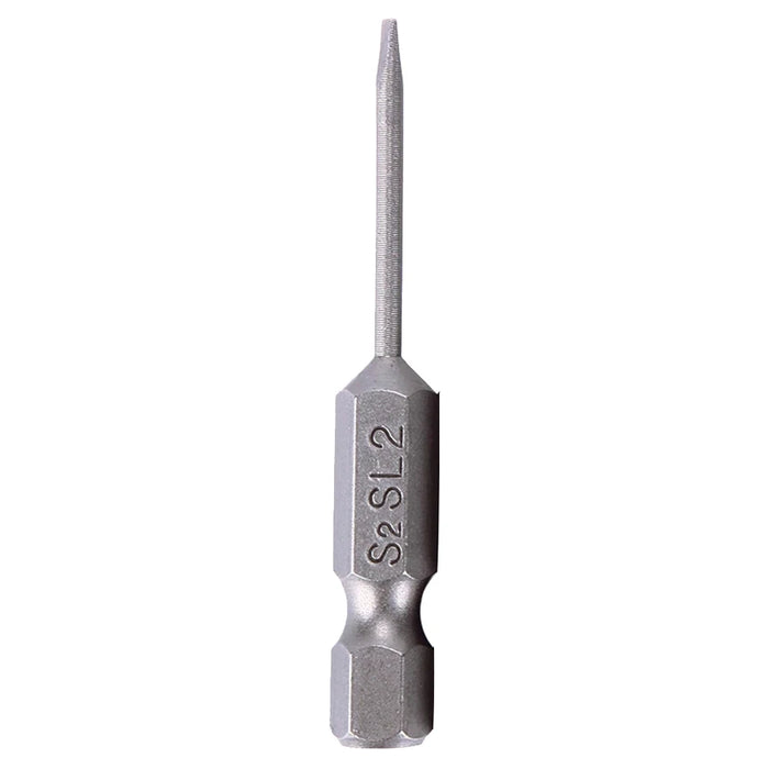 1X 50mm Magnetic Screwdrivers Bits Flat Head Slotted Tip Electric Power Repair Hand Tool SL 2 2.5 3 4 5 6 Alloy Steel 2mm-6mm