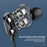 3.5mm Wired Headphones Noise Canceling In-Ear Sports Earphone Dual Driver Bass Stereo Gaming Headset HiFi Music Earbuds With Mic