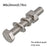 Flat Washer Hex Bolt Round Head Square Neck Hexagon Head Screw Flange Nut Spring Nut 304 Stainless Steel Screw Construction