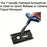 Compact T-Handle Flat Head Screwdriver with 10mm Blade – Ergonomic Black & Blue Handle for Quick Release Plates, Camera Tripods