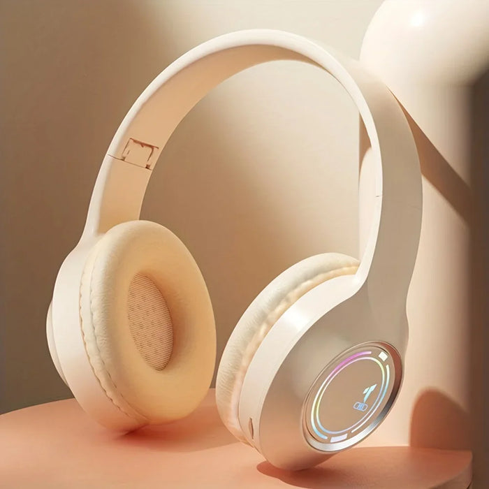 Bluetooth Headphone Wireless Headset Over The Ear High Fidelity Bass Stereo With Microphone Music Gaming Foldable Headsets