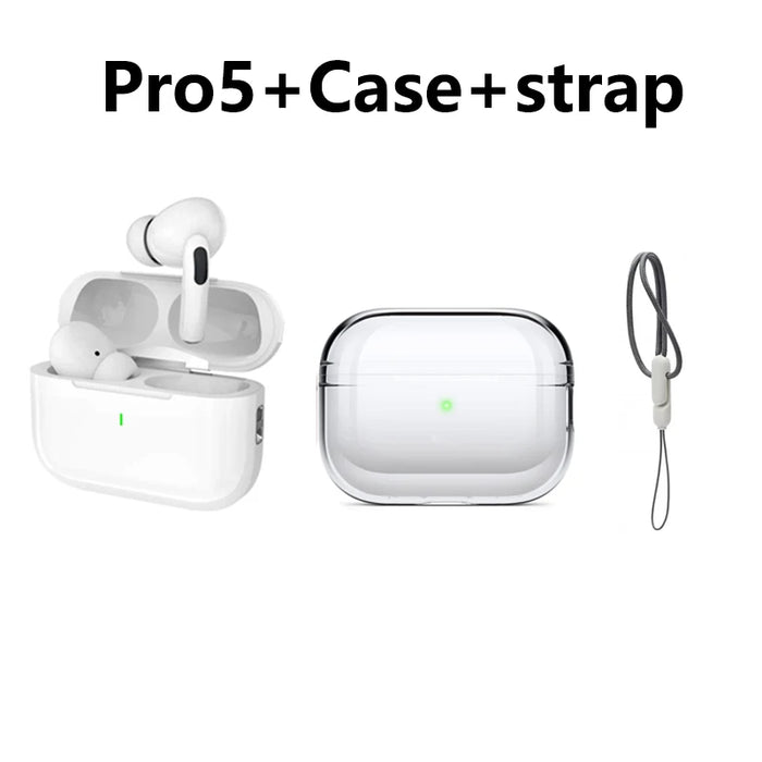 Wireless Bluetooth Earphones Pro 5 TWS Max Sport Earbuds  In Ear Noise Cancelling Headset For iPhone Android Headphone