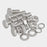 Flat Washer Hex Bolt Round Head Square Neck Hexagon Head Screw Flange Nut Spring Nut 304 Stainless Steel Screw Construction