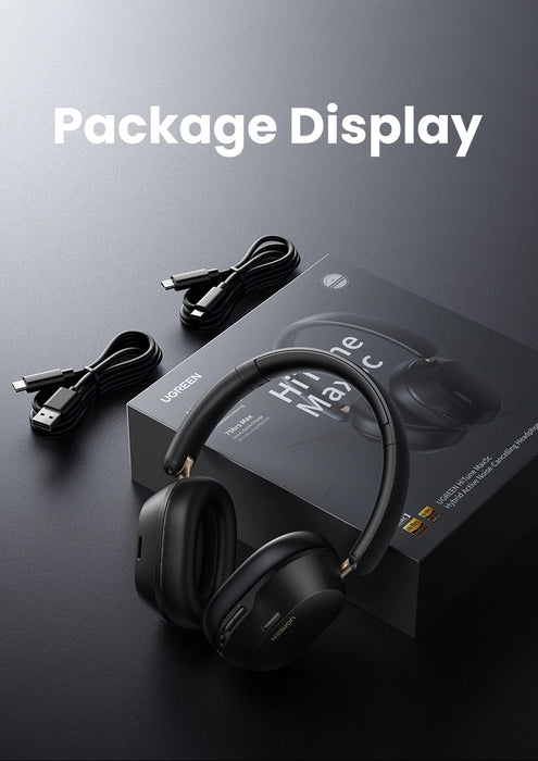 Choice Wireless Bluetooth Headphones 43dB Hybrid Active Noise Cancellation Hi-Res LDAC 75H Spatial Audio Headset Earphones