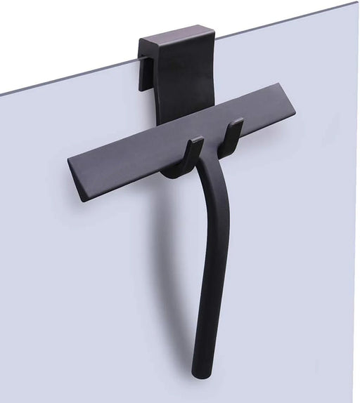 Matte Black Silicone Squeegee Streak Free Cleaning Shower Squeegee for Glass Bathroom Shower Doors Mirrors Tiles Car Windows
