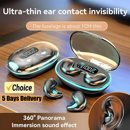 X55 Bluetooth Wireless Headphones Earbuds Ear Hooks Bluetooth Earphones Bass Noise Reduction Earbuds HiFi Stereo Headsets