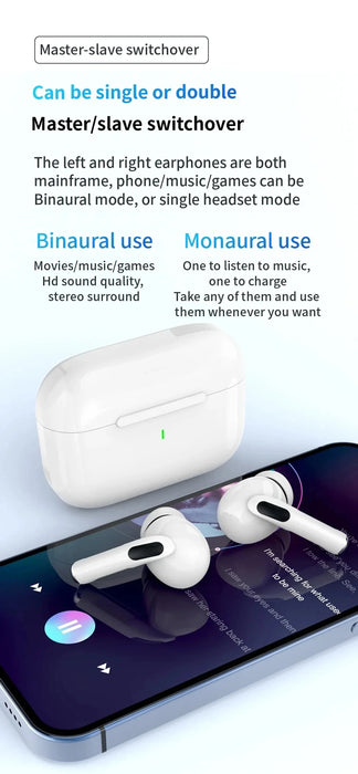 For Original Air Pro5 TWS Max Wireless Bluetooth Earphones In Ear Earbuds Sport Noise Cancelling Headset For iPhone Android
