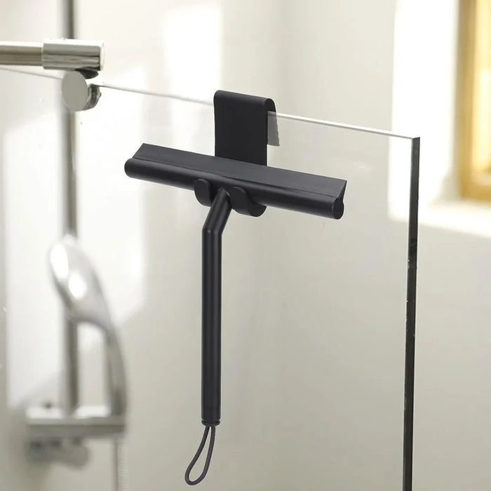Shower Squeegee  for Glass Door Shower Wall Scraper Cleaner With Silicone Holder Bathroom Mirror Wiper Scraper Glass Cleaning
