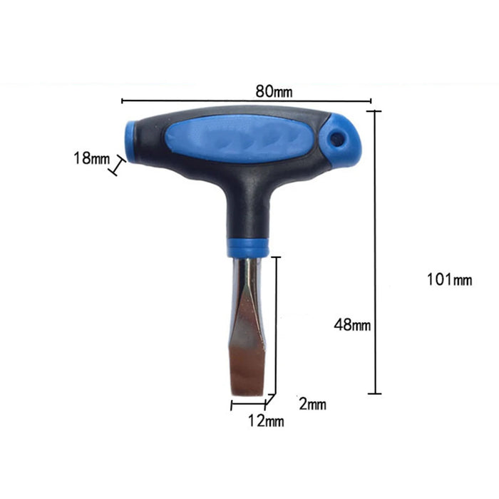 T-Handle Flathead Screwdriver Slotted Screwdriver Flat Head Screw Driver For Quick Release Plate Camera Hand Tools