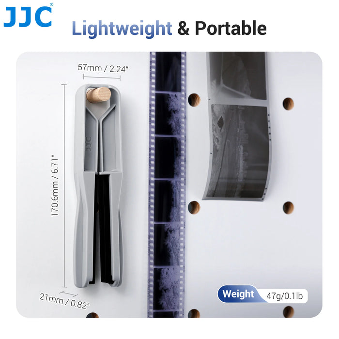 JJC Film Squeegee for 35mm and 120 Film, Film Wiper with Silicone Blades to Dry Water No Marks and Scratches Leave
